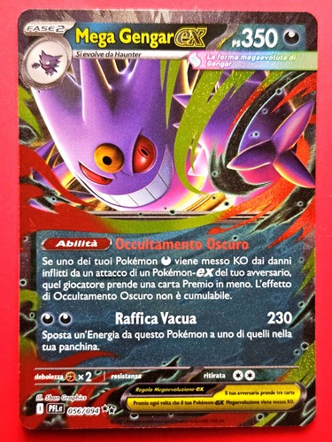 Carta pokemon mega gengar - carta,