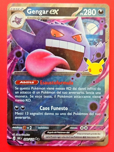 Carta pokemon gengar - gengar, ex