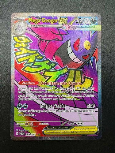 Carta pokemon mega gengar - pokemon,